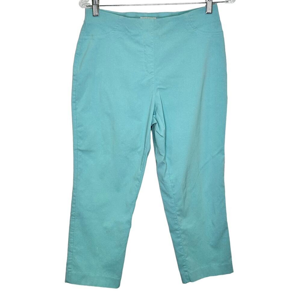 Style & Co.  Light Pull On Teal Capri with Tummy Control and Stretch